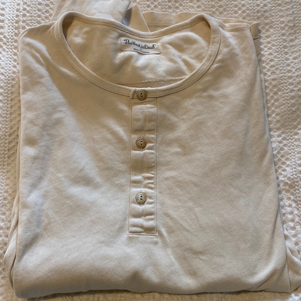 The west is dead long sleeve Henley